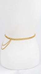 Chain Buckle Belt - Gold