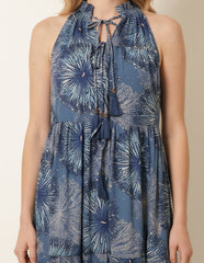 Tiered Tie Front Dress