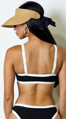 Katana Two Tone Bikini - Black