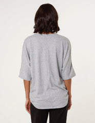 Plain Half Zip Top