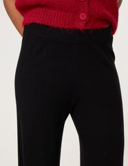 Ribbed Wide Leg Trousers