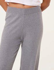 Ribbed Wide Leg Trousers