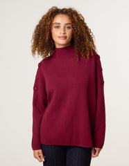 Button Shoulder Jumper