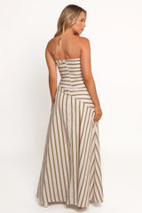 Maliah Maxi Dress - Vory Stripe