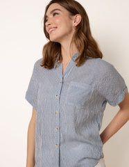 Stripe Button Front Shirt