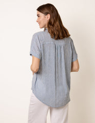 Stripe Button Front Shirt