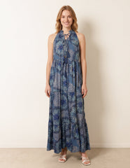 Tiered Tie Front Dress