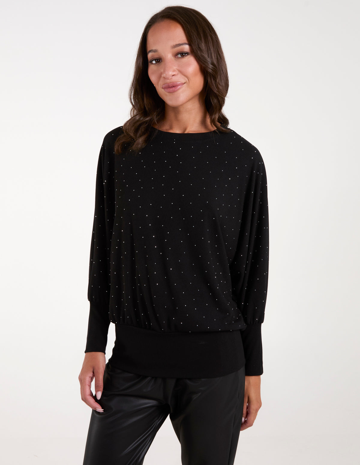 Batwing Top With Diamantes