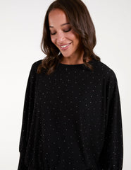 Batwing Top With Diamantes