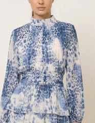 Animal Print Layered Dress