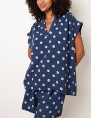 Cheesecloth Polka Dot Short Set