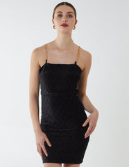 Chain Strap Mini Dress