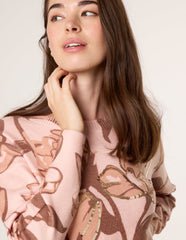 Flower Sequin Detailed Jumper