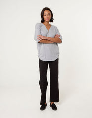 Plain Half Zip Top