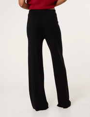 Ribbed Wide Leg Trousers